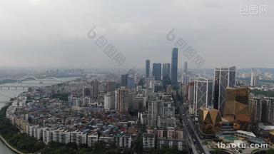 广西柳州地王大厦第一高楼航拍